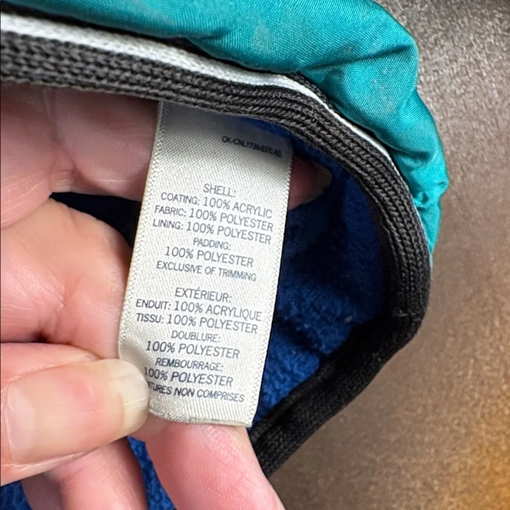 OshKosh B'gosh Turquoise Puffer Jacket kids‎ unlaundered six 7 bag b59
